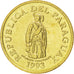PARAGUAY, Guarani, 1993, KM #192, MS(63), Brass Plated Steel, 15.03, 1.48