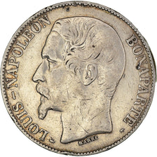 Moeda, França, Louis-Napoléon Bonaparte, 5 Francs, 1852, Paris, EF(40-45)