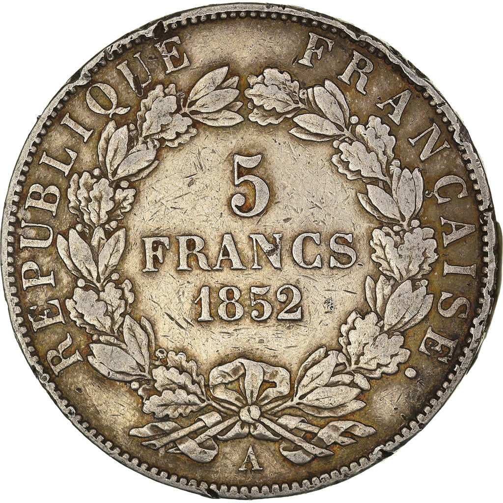 Moneta, Francja, Louis-Napoléon Bonaparte, 5 Francs, 1852, Paris, EF(40-45)