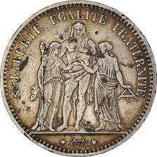 Coin, France, Hercule, 5 Francs, 1876, Paris, EF(40-45), Silver, KM:820.1
