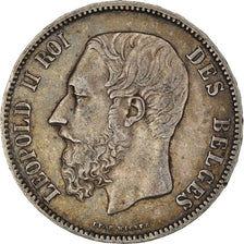 Monnaie, Belgique, Leopold II, 5 Francs, 5 Frank, 1874, TTB, Argent, KM:24