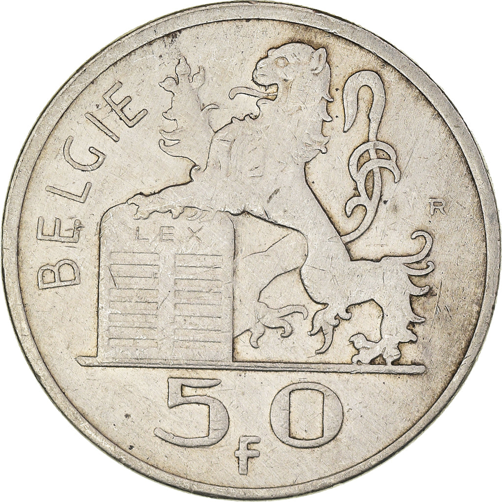 Coin, Belgium, Régence Prince Charles, 50 Francs, 50 Frank, 1948, EF(40-45)