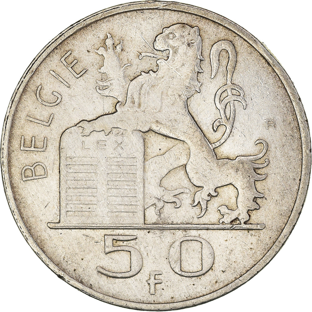 Coin, Belgium, Régence Prince Charles, 50 Francs, 50 Frank, 1948, EF(40-45)