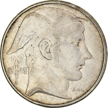 Munten, België, Régence Prince Charles, 50 Francs, 50 Frank, 1949, ZF, Zilver