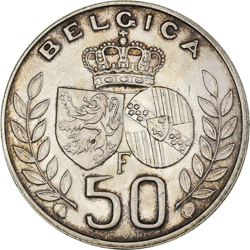 Monnaie, Belgique, Baudouin I, 50 Francs, 50 Frank, 1960, TTB+, Argent, KM:152.1