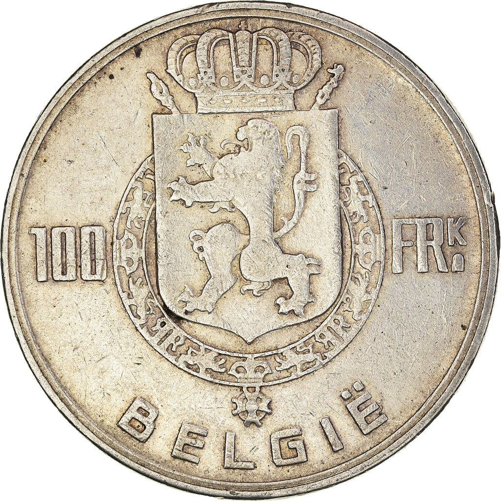 Coin, Belgium, Régence Prince Charles, 100 Francs, 100 Frank, 1948, EF(40-45)