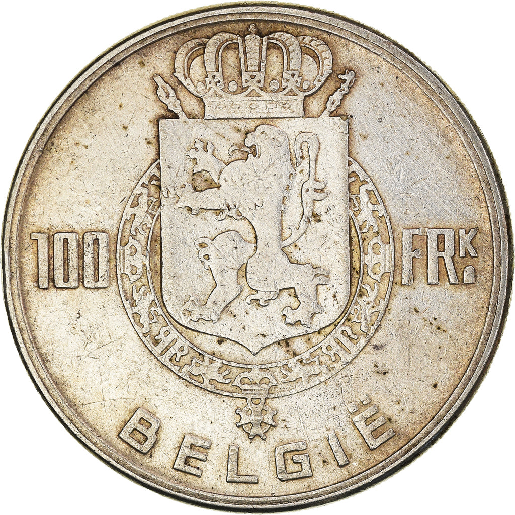 Coin, Belgium, Régence Prince Charles, 100 Francs, 100 Frank, 1949, EF(40-45)