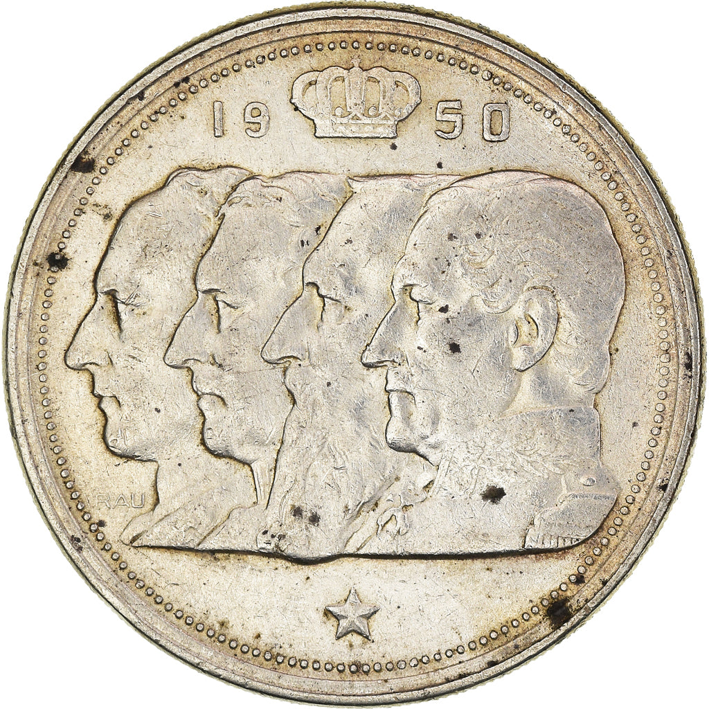 Moneta, Belgio, Régence Prince Charles, 100 Francs, 100 Frank, 1950, BB