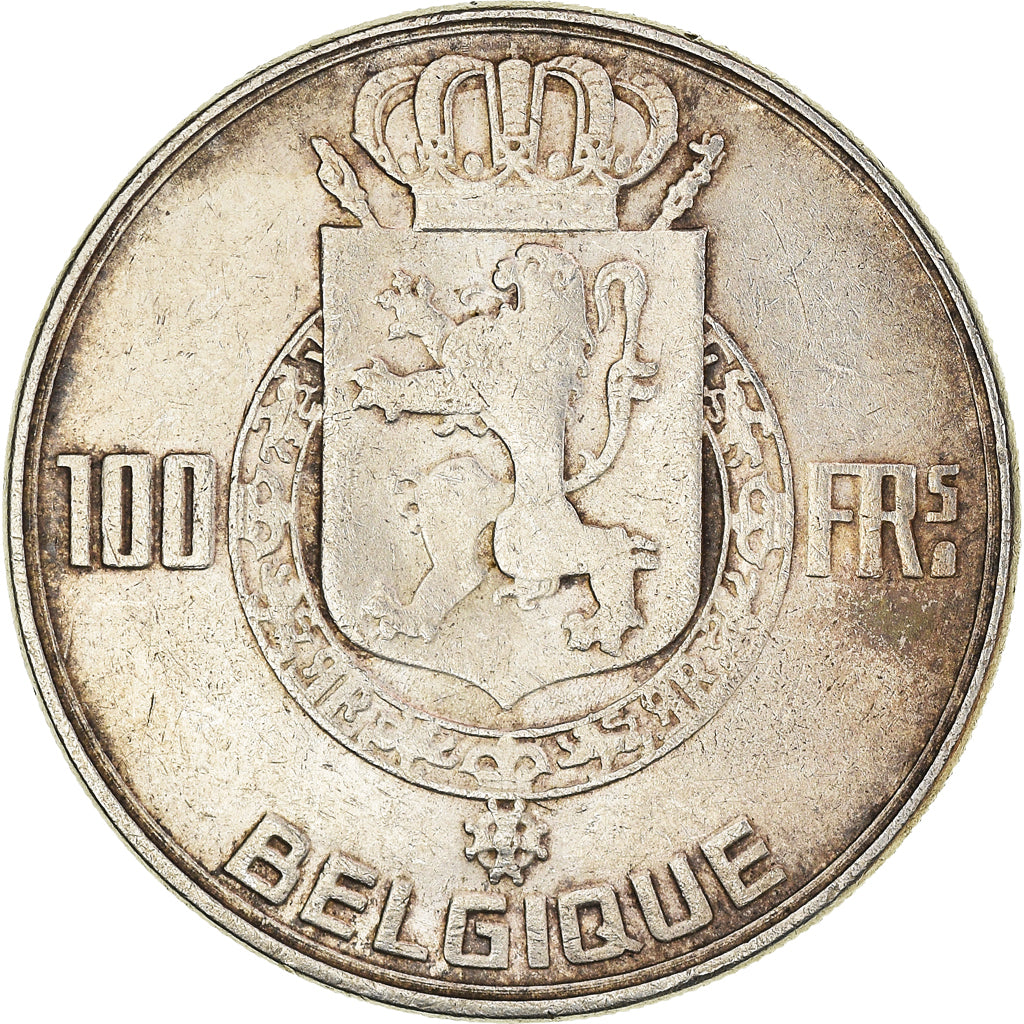 Coin, Belgium, Régence Prince Charles, 100 Francs, 100 Frank, 1950, EF(40-45)