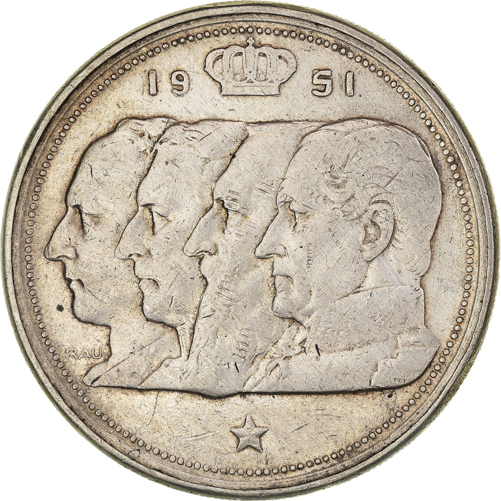 Coin, Belgium, Régence Prince Charles, 100 Francs, 100 Frank, 1951, VF(30-35)