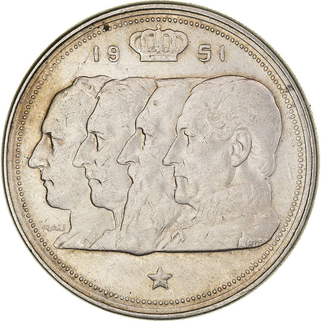 Coin, Belgium, Régence Prince Charles, 100 Francs, 100 Frank, 1951, VF(30-35)