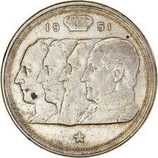 Coin, Belgium, Régence Prince Charles, 100 Francs, 100 Frank, 1951, EF(40-45)