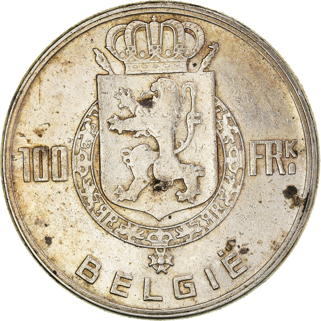 Coin, Belgium, Régence Prince Charles, 100 Francs, 100 Frank, 1951, EF(40-45)