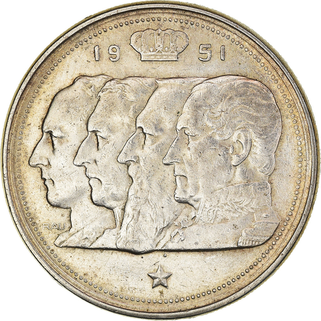 Coin, Belgium, Régence Prince Charles, 100 Francs, 100 Frank, 1951, AU(50-53)