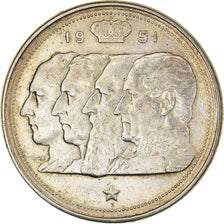 Coin, Belgium, Régence Prince Charles, 100 Francs, 100 Frank, 1951, AU(50-53)