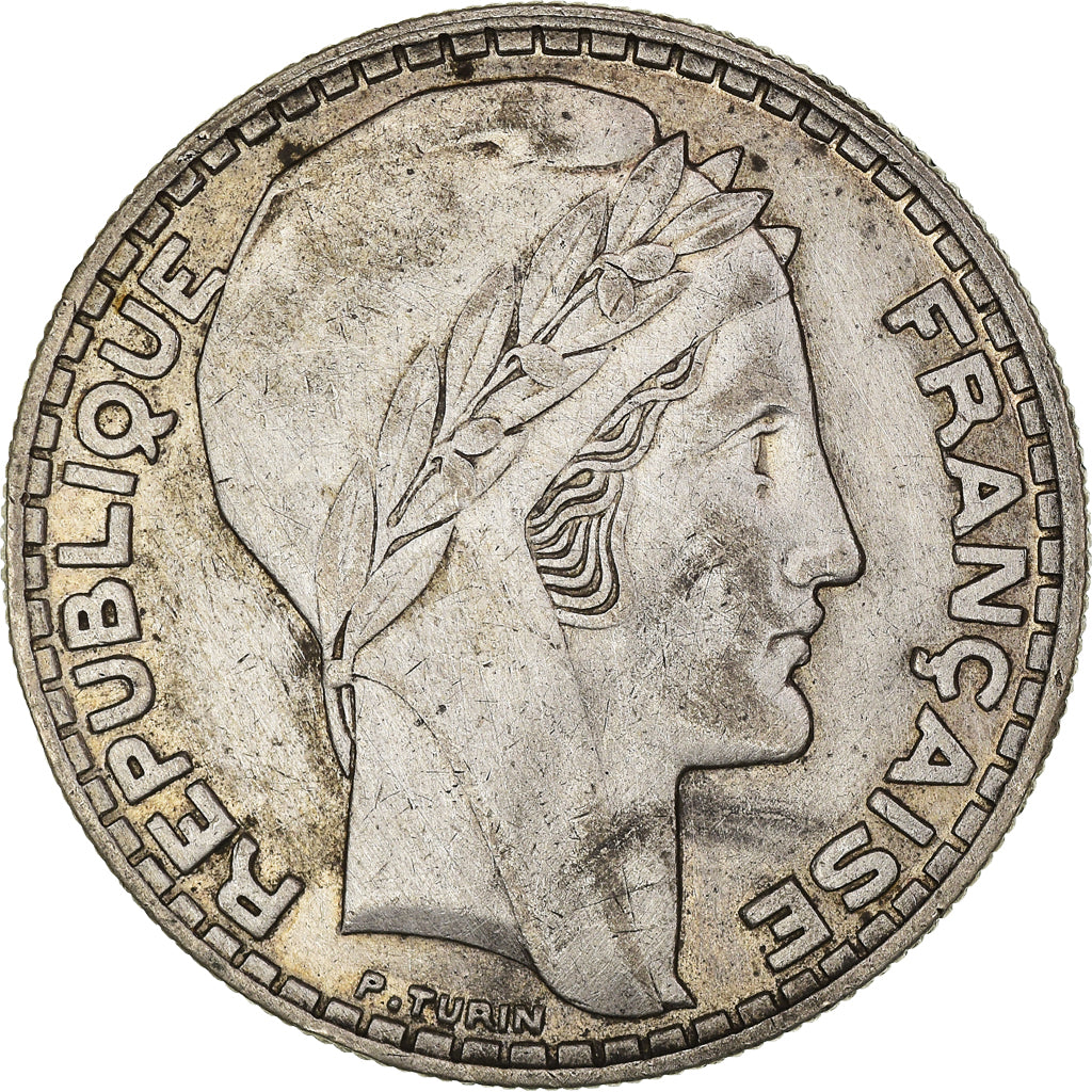 Coin, France, Turin, 20 Francs, 1933, Paris, Rameaux courts, EF(40-45), Silver