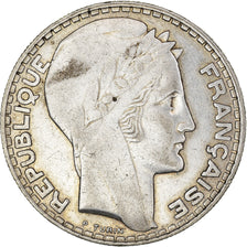 Coin, France, Turin, 20 Francs, 1933, Paris, Rameaux longs, AU(50-53), Silver