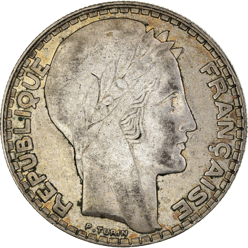 Coin, France, Turin, 20 Francs, 1933, Paris, Rameaux longs, EF(40-45), Silver