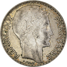 Coin, France, Turin, 20 Francs, 1933, Paris, Rameaux longs, EF(40-45), Silver