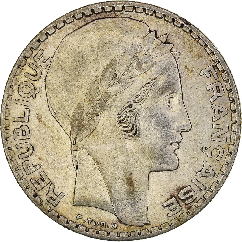 Coin, France, Turin, 20 Francs, 1934, Paris, EF(40-45), Silver, KM:879