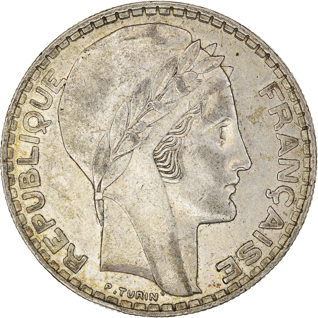 Moneta, Francja, Turin, 20 Francs, 1934, Paris, AU(50-53), Srebro, KM:879
