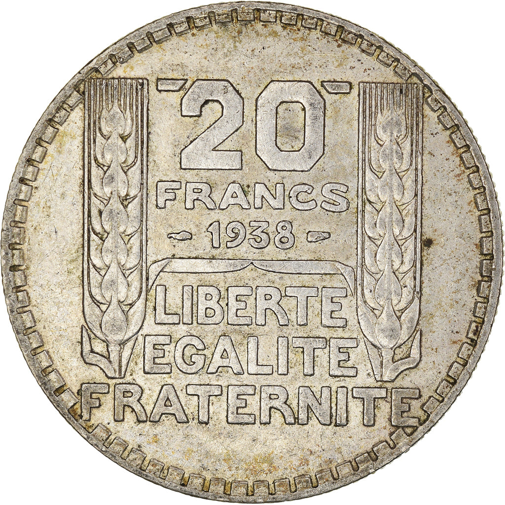 Monnaie, France, Turin, 20 Francs, 1938, Paris, TTB, Argent, Gadoury:852, KM:879