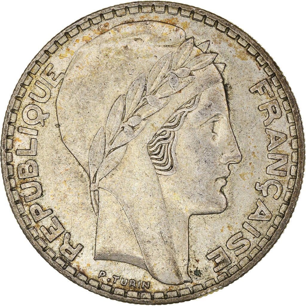 Coin, France, Turin, 20 Francs, 1938, Paris, EF(40-45), Silver, KM:879