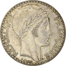 Coin, France, Turin, 20 Francs, 1938, Paris, EF(40-45), Silver, KM:879