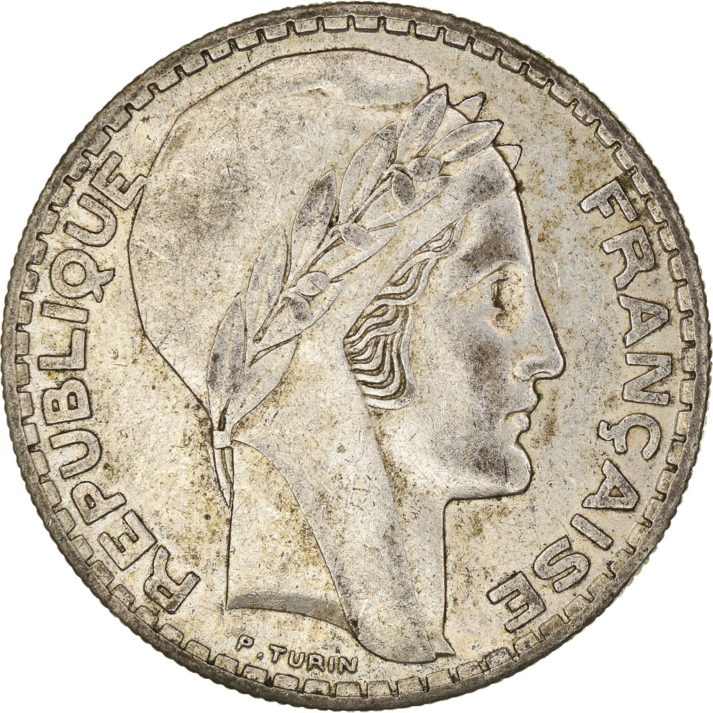 Coin, France, Turin, 20 Francs, 1938, Paris, EF(40-45), Silver, KM:879