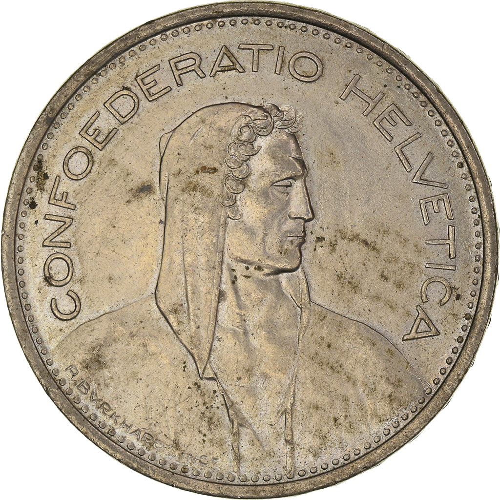 Coin, Switzerland, 5 Francs, 1968, Bern, EF(40-45), Copper-nickel, KM:40a.1