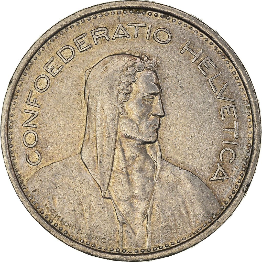 Coin, Switzerland, 5 Francs, 1970, Bern, EF(40-45), Copper-nickel, KM:40a.1