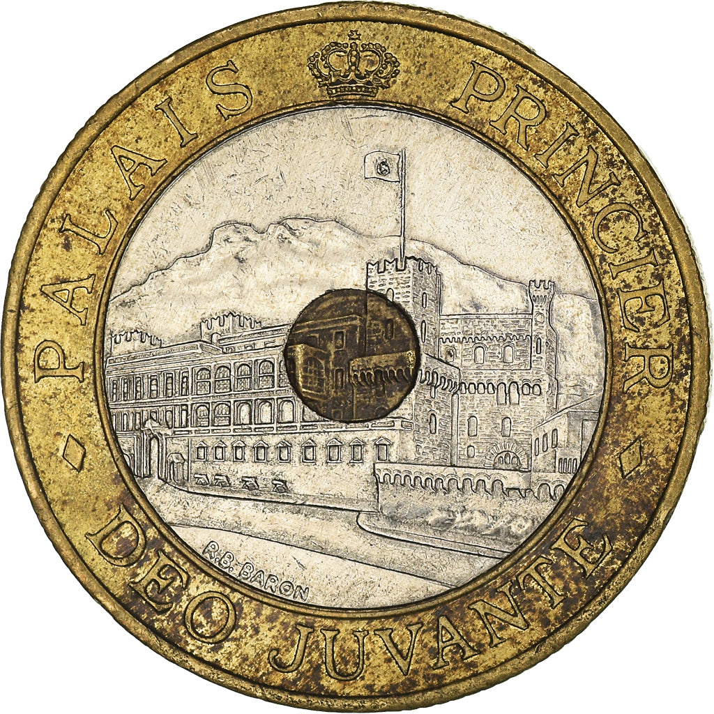 Coin, Monaco, Rainier III, 20 Francs, 1992, EF(40-45), Tri-Metallic, KM:165