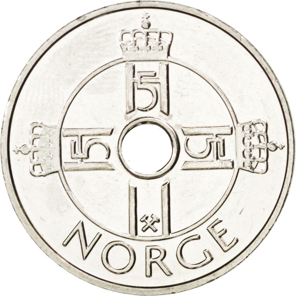 NORWAY, Krone, 2012, KM #462, MS(63), Copper-Nickel, 21, 4.35