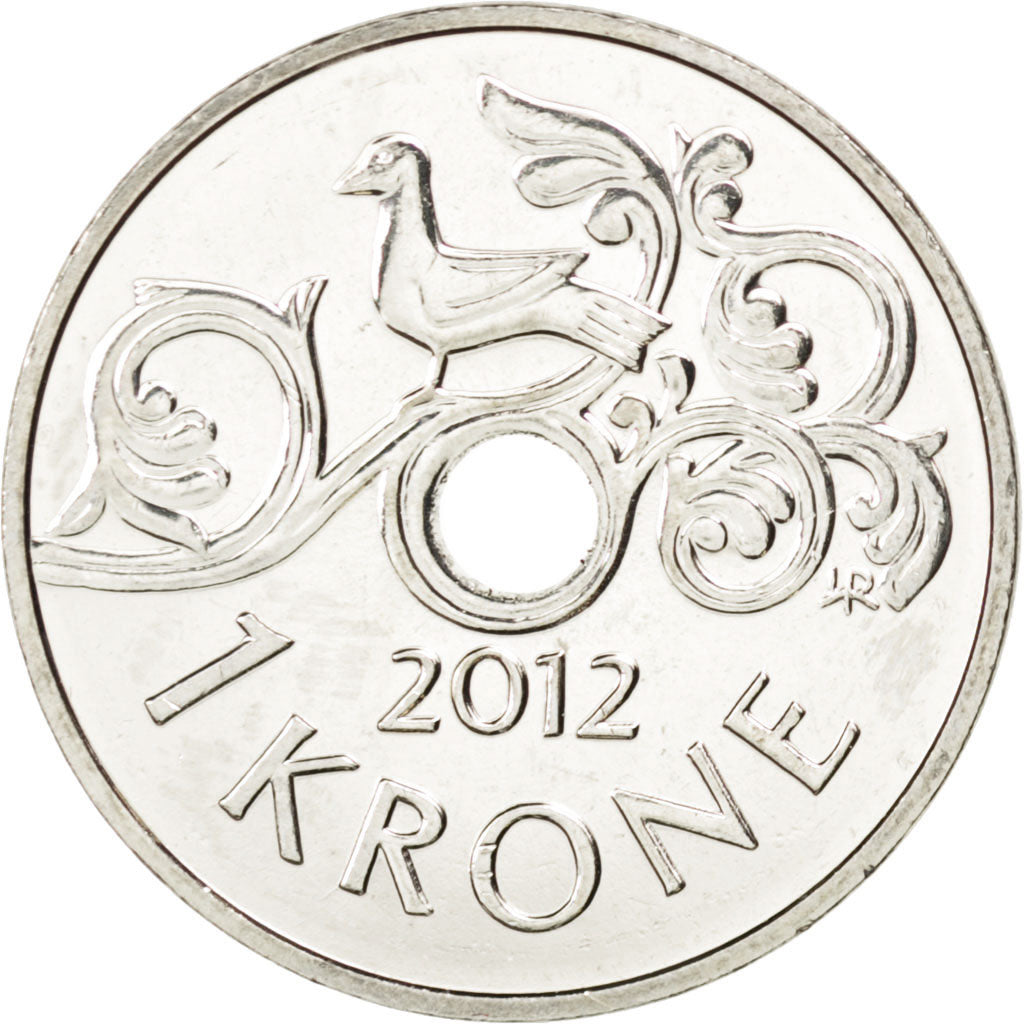 NORWAY, Krone, 2012, KM #462, MS(63), Copper-Nickel, 21, 4.35