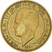 Munten, Monaco, Rainier III, 20 Francs, Vingt, 1951, ZF+, Aluminum-Bronze