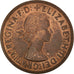 Coin, Great Britain, Elizabeth II, Penny, 1965, AU(50-53), Bronze, KM:897
