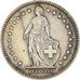Coin, Switzerland, 2 Francs, 1955, Bern, AU(50-53), Silver, KM:21