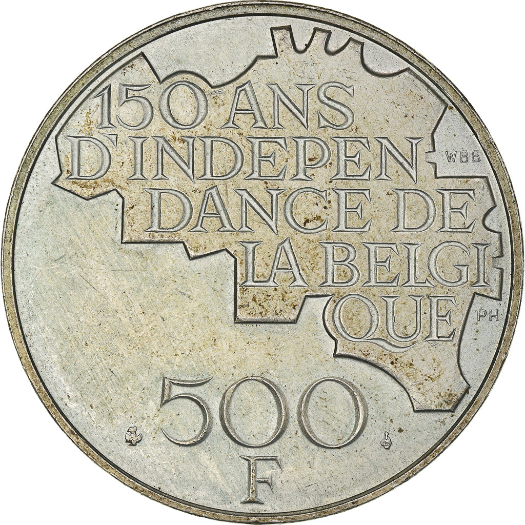 Coin, Belgium, Baudouin I, 500 Francs, 500 Frank, 1980, Brussels, AU(50-53)