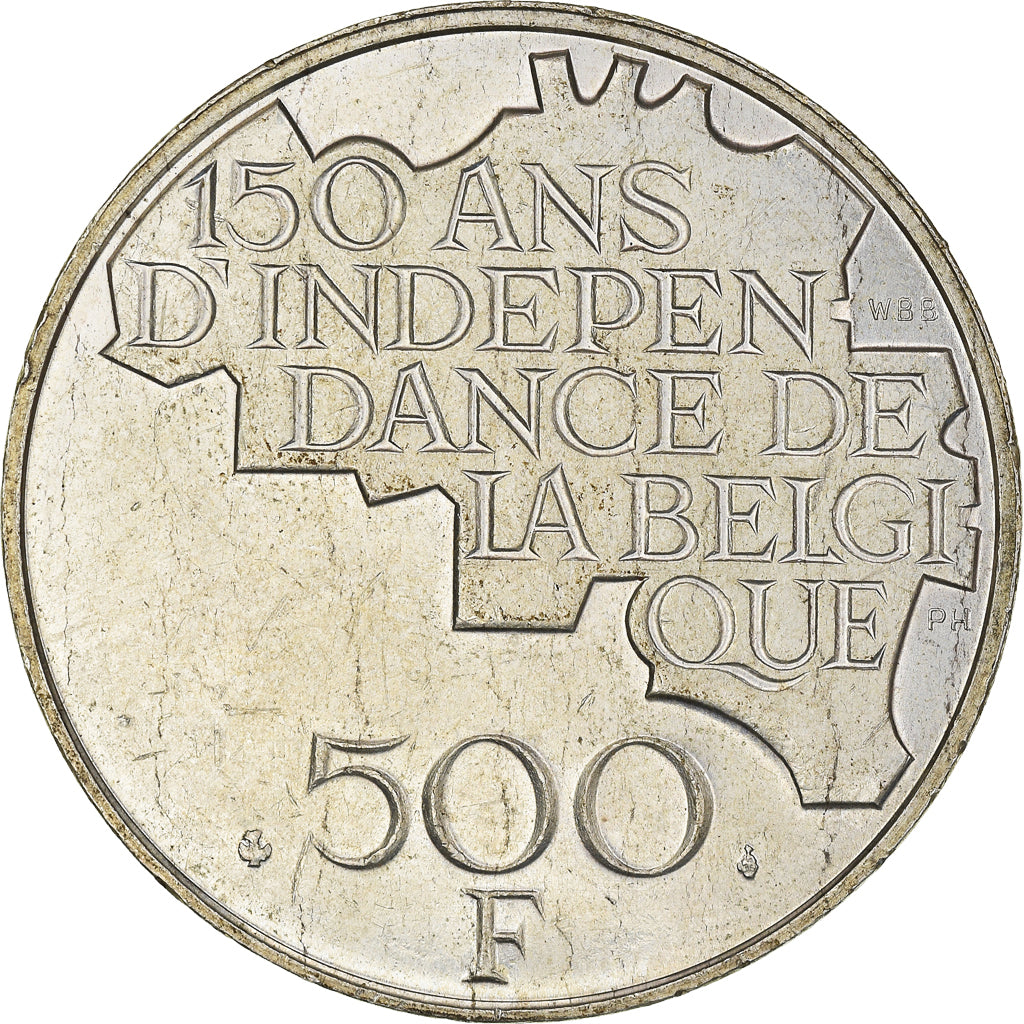 Coin, Belgium, Baudouin I, 500 Francs, 500 Frank, 1980, Brussels, AU(50-53)