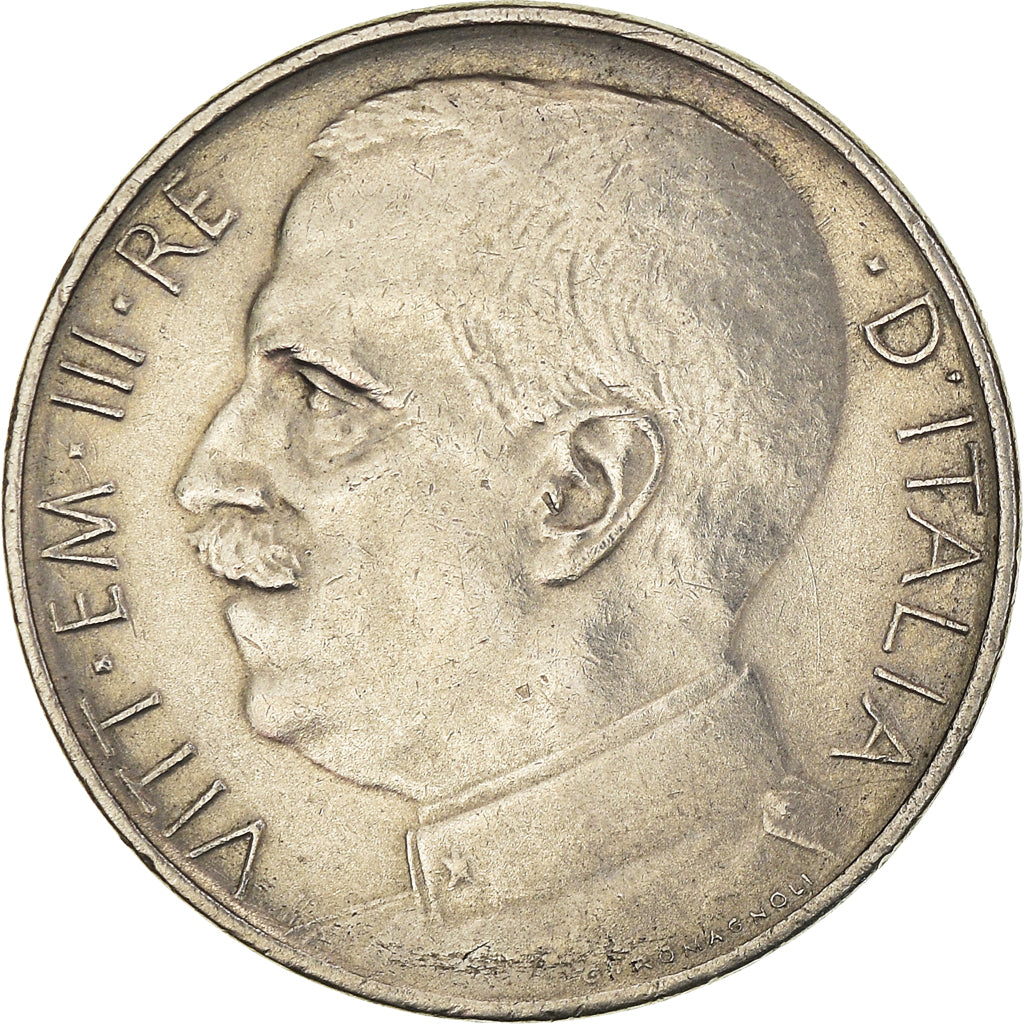 Coin, Italy, Vittorio Emanuele III, 50 Centesimi, 1925, Rome, AU(50-53), Nickel