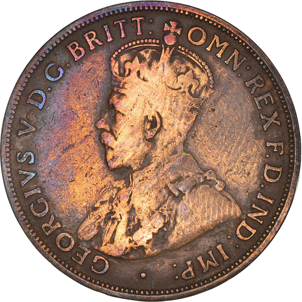 Coin, Australia, George V, Penny, 1918, VF(30-35), Bronze, KM:23