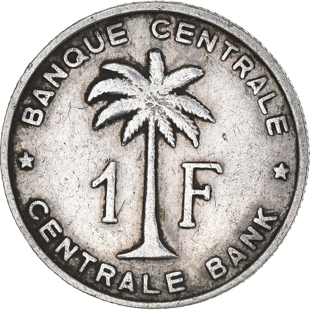 Münze, Belgisch-Kongo, RUANDA-URUNDI, Franc, 1959, SS, Aluminium, KM:4