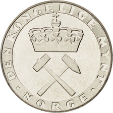 Coin, Norway, Olav V, 5 Kroner, 1986, MS(63), Copper-nickel, KM:428