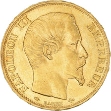 Coin, France, 20 Francs, 1858, Paris, AU(55-58), Gold, Gadoury:1061