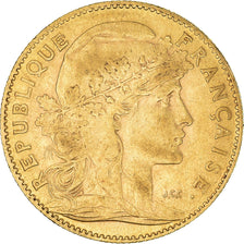 Coin, France, Marianne, 10 Francs, 1900, Paris, EF(40-45), Gold, KM:846