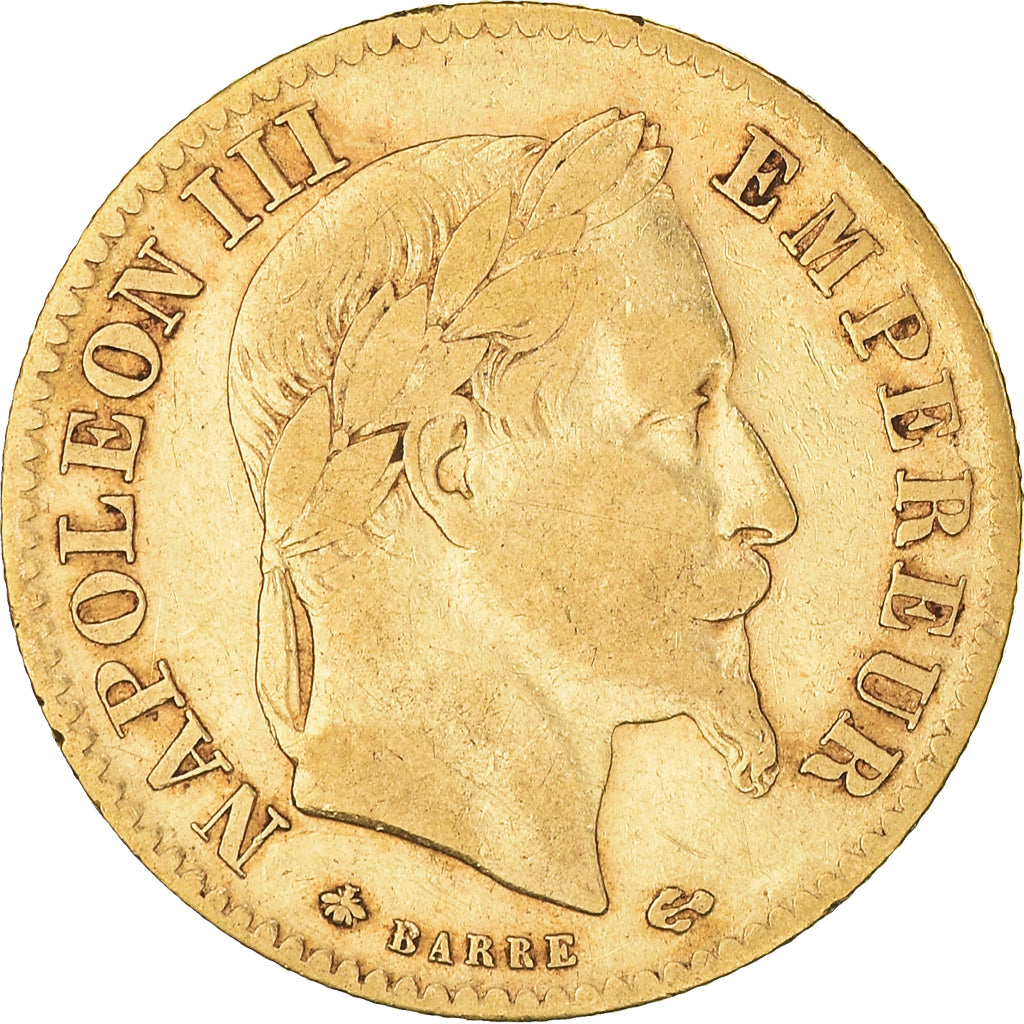 Monnaie, France, Napoleon III, 10 Francs, 1868, Paris, TB+, Or, Gadoury:1015
