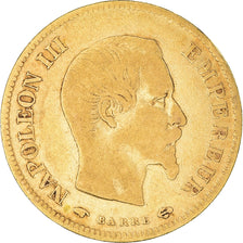 Coin, France, Napoleon III, 10 Francs, 1856, Paris, VF(30-35), Gold, KM:784.3