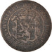 Coin, Luxembourg, William III, 10 Centimes, 1854, Utrecht, VF(30-35), Bronze