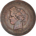 Moneta, Francia, Cérès, 10 Centimes, 1891, Paris, MB, Bronzo, KM:815.1