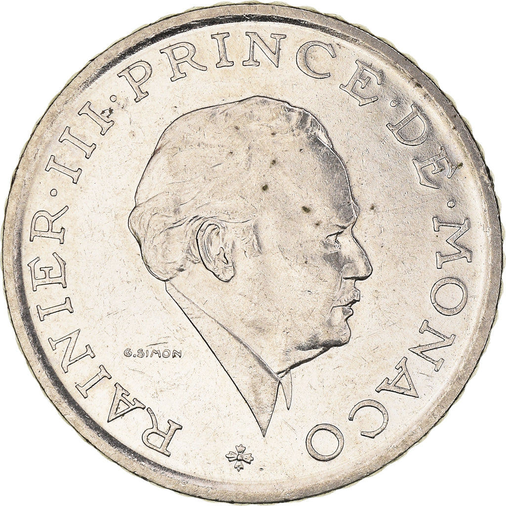 Coin, Monaco, Rainier III, 2 Francs, 1982, AU(55-58), Nickel, KM:157, Gadoury:MC